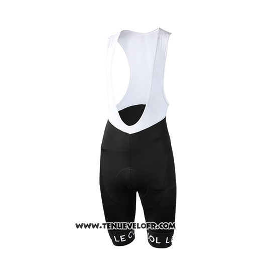 2019 Maillot Ciclismo Eurosport Lecol Noir Mint Manches Courtes et Cuissard